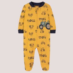 Adorable Vehicles Print Baby Onesie – Soft, Cozy & Easy-Wear Sleepwear